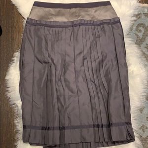 BCBG RUNWAY pleated skirt grey purple